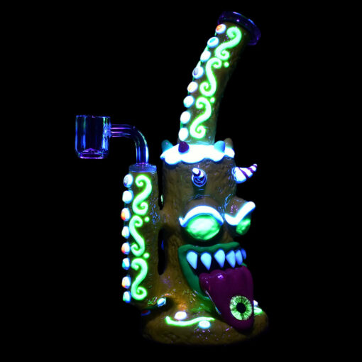 Shop Gingerbread Monster Dab Rig - 9.75" / 14mm F / Colors Vary in australian