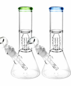 Shop Stacked Showerhead Perc Beaker Water Pipe - 8" / 14mm F in australian