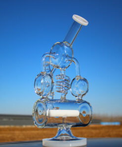 Shop Recycler Style Inline Perc 12.5" Water Pipe w/ Spring Body in australian