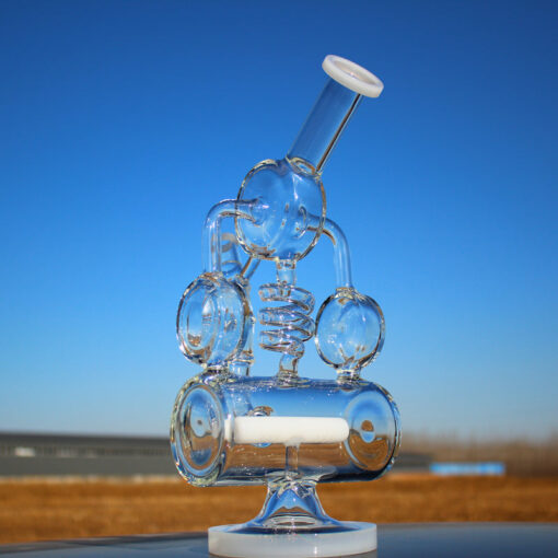 Shop Recycler Style Inline Perc 12.5" Water Pipe w/ Spring Body in australian