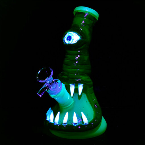 Shop Bleary Eyed Beastie 3D Painted Beaker Water Pipe - 7.5" / Styles Vary in australian