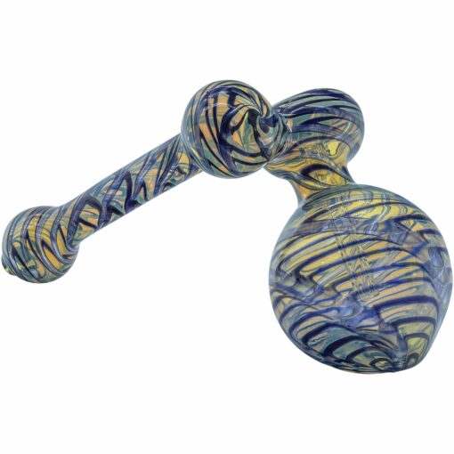 Shop LA Pipes "Colored Sidecar" Fumed Sidecar Bubbler Pipe (Various Colors) in australian