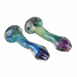 Shop Silver Fumed Glass Spoon Pipe in australian