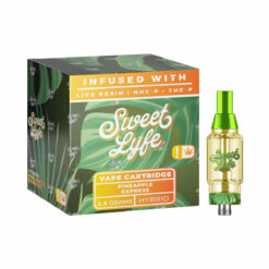 Shop Sweet Life 2.5ml Vape Cartridges Infused with Live Resin HHC-P+THC-P - Pineapple Express - Hybrid in australian