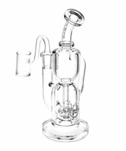 Shop Pulsar Emergence Hourglass Recycler Rig - 7.5" / 14mm F / Clear in australian