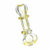 Shop Shattered Reflections Clear Glass Hand Pipe in australian