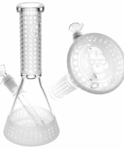 Shop Top Eight Etched Beaker Water Pipe - 9.75"/14mm F/Designs Vary in australian