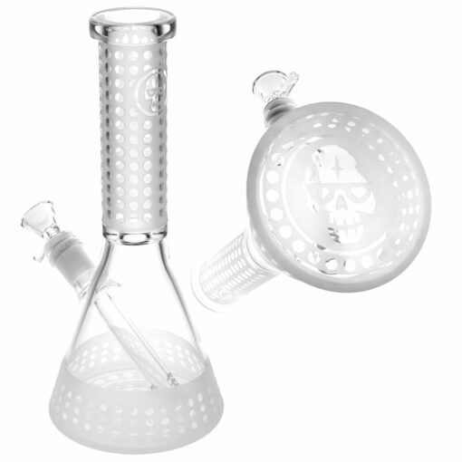 Shop Top Eight Etched Beaker Water Pipe - 9.75"/14mm F/Designs Vary in australian