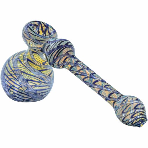 Shop LA Pipes "Full Rake" Fumed Hammer Bubbler Pipe (Various Colors) in australian