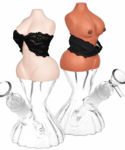 Shop Buxom Body w/ Removable Bra Glass & Silicone Water Pipe - 8