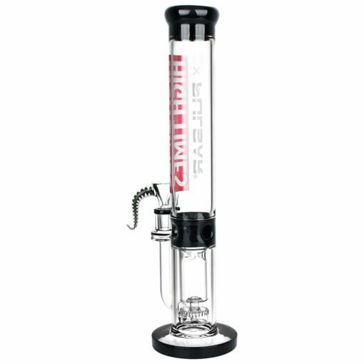 Shop High Times x Pulsar Logo Straight Tube Recycler Water Pipe - 14.75" / 14mm F in australian