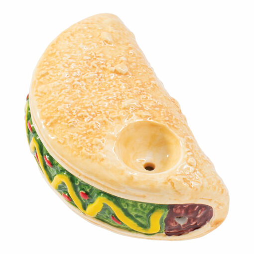 Shop Wacky Bowlz Taco Ceramic Pipe - 3.75" in australian