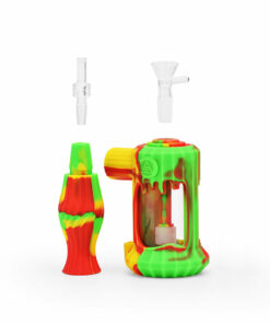 Shop Ritual - 6'' Duality Silicone Dual Use Bubbler - Rasta in australian