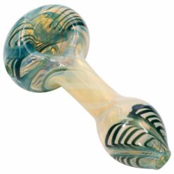 Shop LA Pipes Twisty Cane Spoon Glass Pipe (Various Colors) in australian