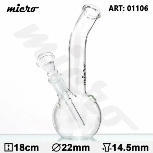 Shop Micro | 7" Simple Glass Water Pipe in australian