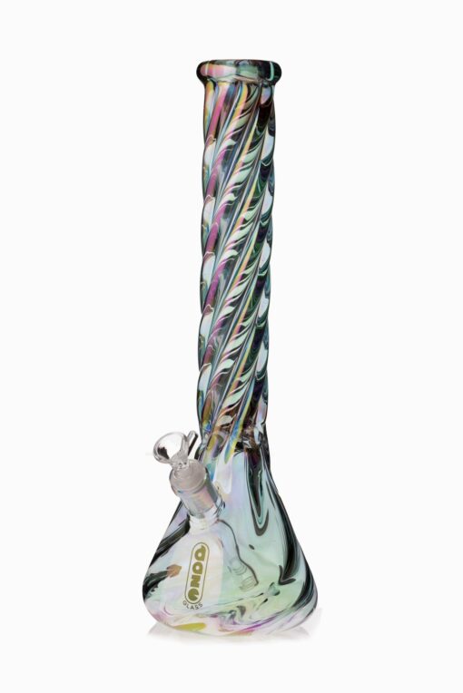 Shop Daze Glass - 16 Inch Iridescent Spiral Glass Water Pipe in australian