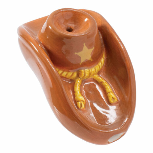 Shop Wacky Bowlz Cowboy Hat Ceramic Pipe - 4" in australian