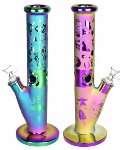 Shop UFO Love Electroplated Straight Tube Bong in australian