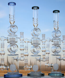 Shop Massive Approx. 22 Inch Dual Perc Recycler Style Water Pipe in australian