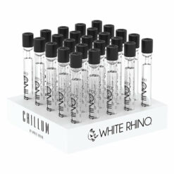 Shop White Rhino Chillum Pipe w/ Silicone Cap | 4.25" | 25pc Display in australian