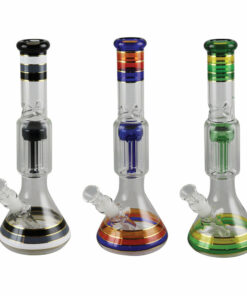 Shop Back To Basics Beaker Water Pipe - 12" / 14mm F / Colors Vary in australian