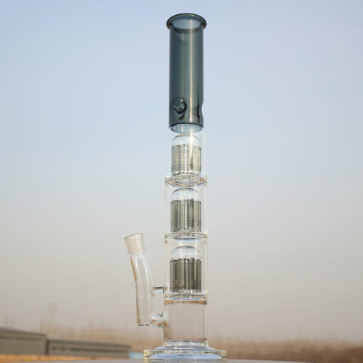 Shop Approx. 19" Triple Tree Percolator Glass Water Pipe in australian