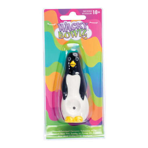 Shop Wacky Bowlz Penguin Ceramic Pipe - 4" in australian