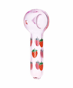 Shop Pulsar Fruit Series Strawberry Cough Herb Pipe Glow Duo - 10