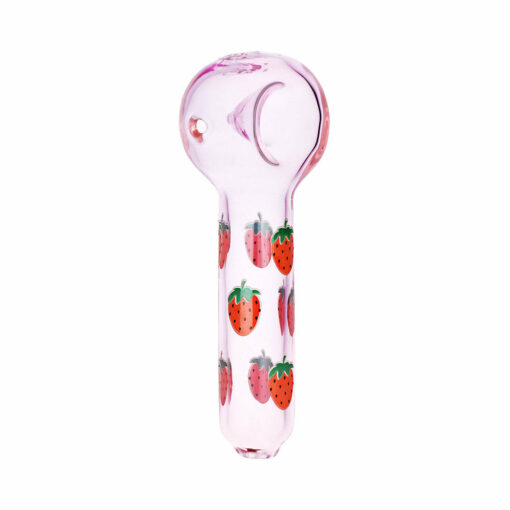 Shop Pulsar Fruit Series Strawberry Cough Herb Pipe Glow Duo - 10" / 14mm F in australian