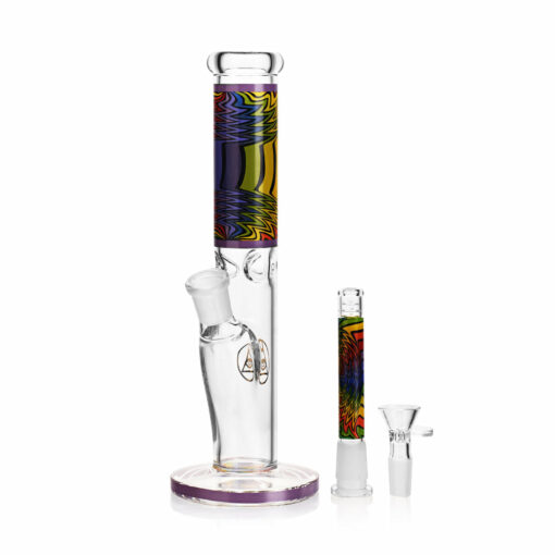 Shop Ritual Smoke - Prism 10" Glass Straight Tube - Purple in australian