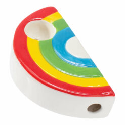 Shop Wacky Bowlz Rainbow Ceramic Pipe - 3.5