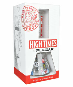 Shop High Times x Pulsar Beaker Water Pipe - Uncle Sam / 10.5