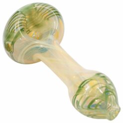 Shop LA Pipes Twisty Cane Spoon Glass Pipe (Various Colors) in australian