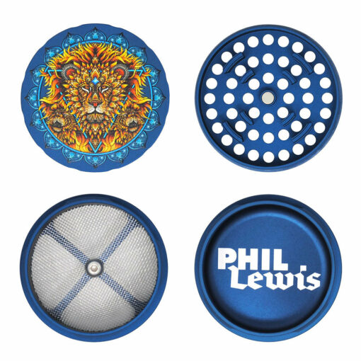 Shop Cali Crusher Homegrown Phil Lewis Lion Grinder -4pc/2.35" in australian