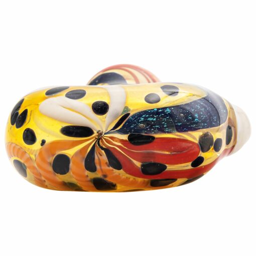 Shop LA Pipes "Dollar Pancake" Dichroic Color-Changing Spoon Glass Pipe in australian