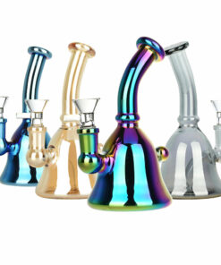 Shop Ring That Bell Glass Water Pipe - 6.25" / 14mm F / Colors Vary in australian