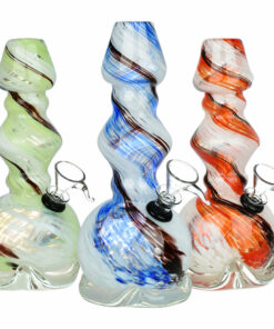 Shop Peaceful Solution Soft Glass Water Pipe - 7.75" / Colors Vary in australian