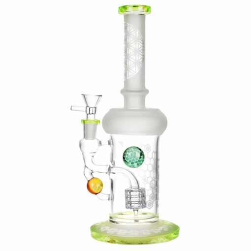 Shop Sacred Honeycombs Frosted Water Pipe - 10"/14mm F/Colors Vary in australian