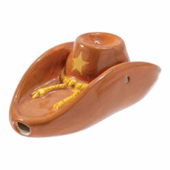 Shop Wacky Bowlz Cowboy Hat Ceramic Pipe - 4" in australian