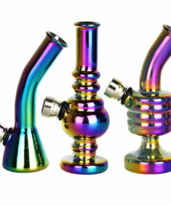 Shop Rainbow Glass Fixed Bowl Mini Water Pipe - 4.75"/Styles Vary in australian