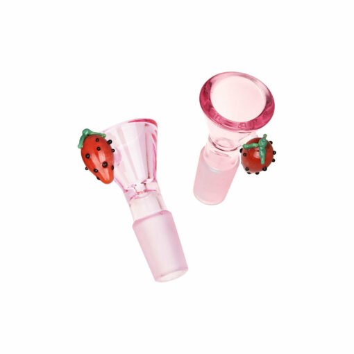 Shop Pulsar Fruit Series Strawberry Cough Herb Pipe Glow Duo - 10" / 14mm F in australian