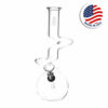 Shop Phoenix Rising Zig Zag Bubble Base Water Pipe - 9.5" / Clear in australian