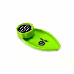 Shop High Society | Mini Rolling Tray Grinder Combo - Neon Green in australian