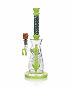 Shop High Society | Jupiter Premium Wig Wag Waterpipe (Slime Green) in australian