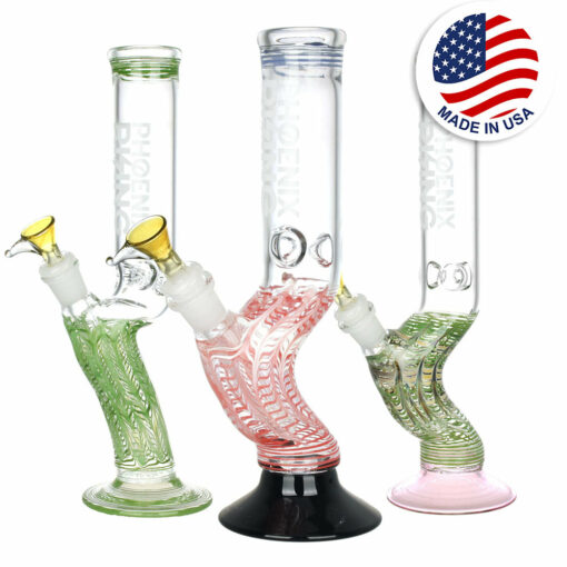 Shop Phoenix Rising Hand Grip Water Pipe - 12"/14mm F/Colors Vary in australian