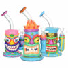 Shop Neon Tiki 3D Painted Water Pipe - 8.5" / Assorted Styles in australian