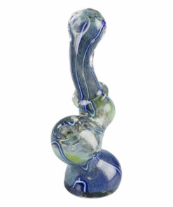 Shop Worked Fritted Bubbler Hand Pipe in australian