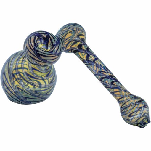 Shop LA Pipes "Colored Sidecar" Fumed Sidecar Bubbler Pipe (Various Colors) in australian