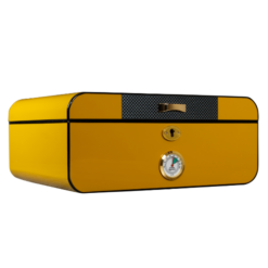 Shop Art Deco Racer Yellow Humboldt Humidor in australian