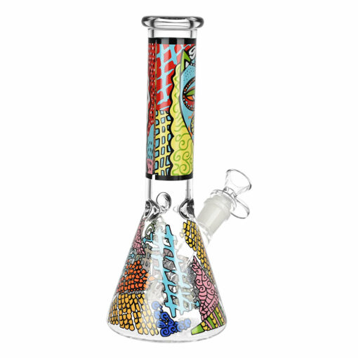 Shop Abstract Art Beaker Water Pipe - 9.75"/14mm F/Designs Vary in australian